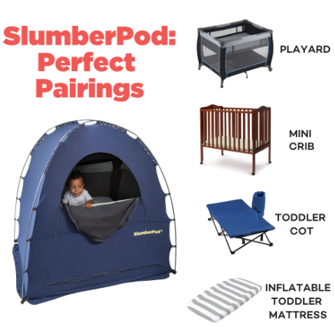 Pack and outlet play mini crib